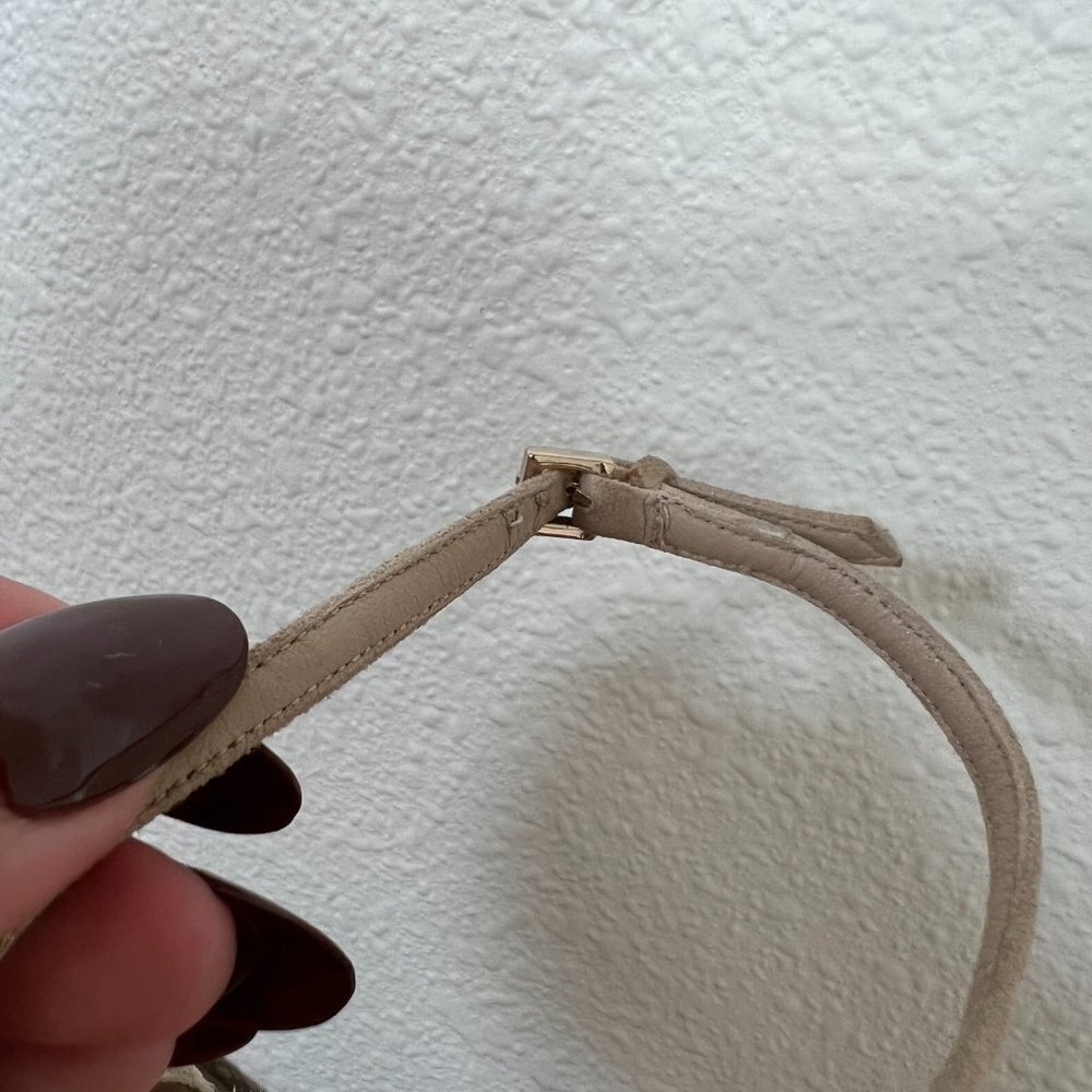 Gucci Suede Leather Python Heel Ankle Strap Pumps… - image 7